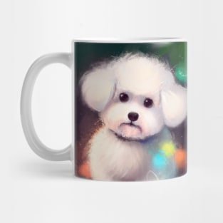 Cute Bichon Frisé Drawing Mug